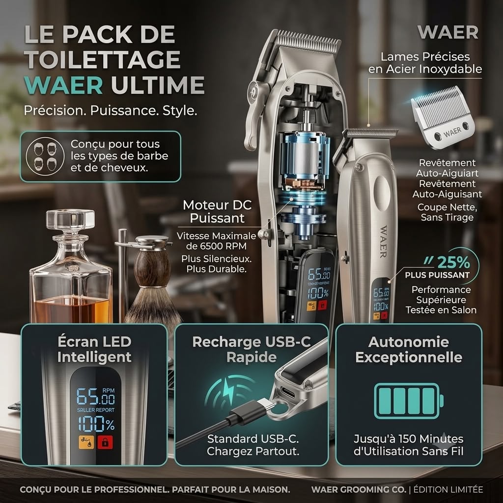 Tondeuse Chargéable 2-en-1